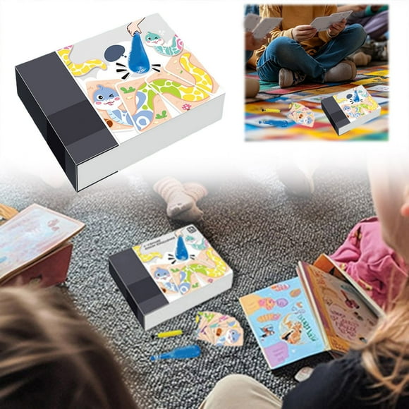 Hearth & Gear Chain Puzzle Cards The Limits Of Thinking Are Suitable For All Kinds Of Occasions And Bring Children Unlimited Of Exploration And ! Board Games for Toddlers 2-4 Kids Rain Stick Craft