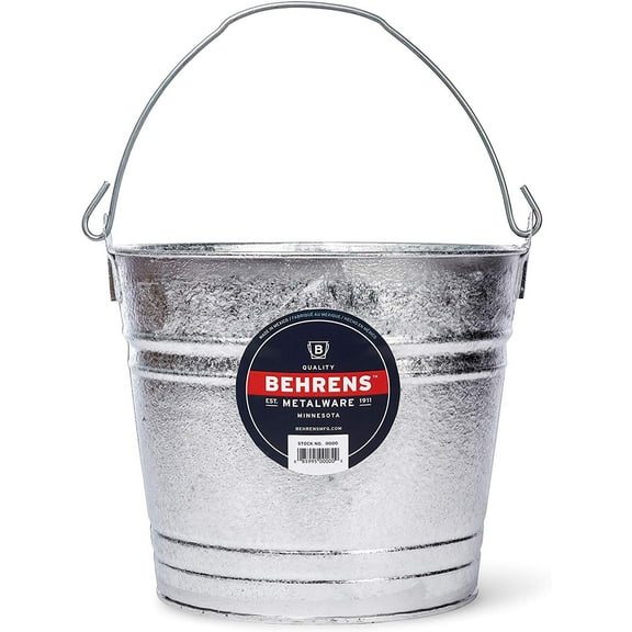 Behrens 12 qt. Galvanized Pail Gray