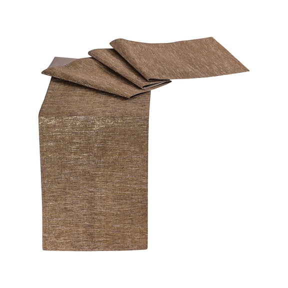 Elk Home Roxbury Cotton Runner 14x96 in Metallic Brown