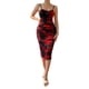 thumbnail image 1 of Vestido Túnica De Verano Vestido ajustado con estampado floral Traje de vacaciones de mujer de corte bajo (Negro S) Ygjytge para Mujer Negro T M, 1 of 9