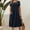 B34 Dark Blue womens summer dresses clearance under $5, variant on Women Dresses under $10! Cagogo Women's Summer Short Sleeve Round Neck Midi Dress Shirred Front Casual T-Shirt Dressa A-Line Flowy Dress with Pocket