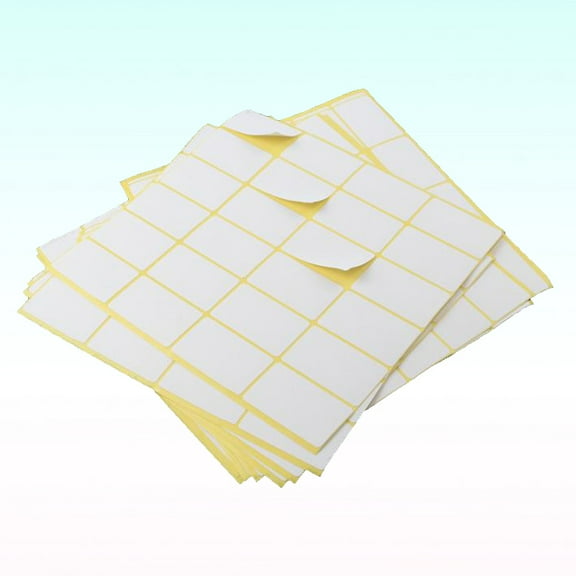 Raindrops 15Pcs Paper Label White Sticky Adhesive Stickers for Bottle Container Marking