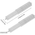 thumbnail image 2 of HUGFEGWE Toilet Paper Roller 2 Pack White Toilet Paper Holder Roller Spindle Replacement Rod Plastic Spring Loaded Paper Box Roller Roll Tissue Holder Rod 5.70X0.79X0.20inch U2537-5504, 2 of 7