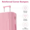 thumbnail image 2 of Carry on Luggage 24 inch, ABS+PC Lightweight 65L Capacity Hardshell Suitcase with TSA Lock & Wheels for Travel Trip, 2 of 8