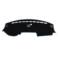 thumbnail image 1 of Cubierta del tablero Unique Bargains para RAM 3500 2019-2025 sin HUD, cubierta del tablero interior del automóvil antideslizante/antipolvo de poliéster negro con borde azul 1 pieza, 1 of 7
