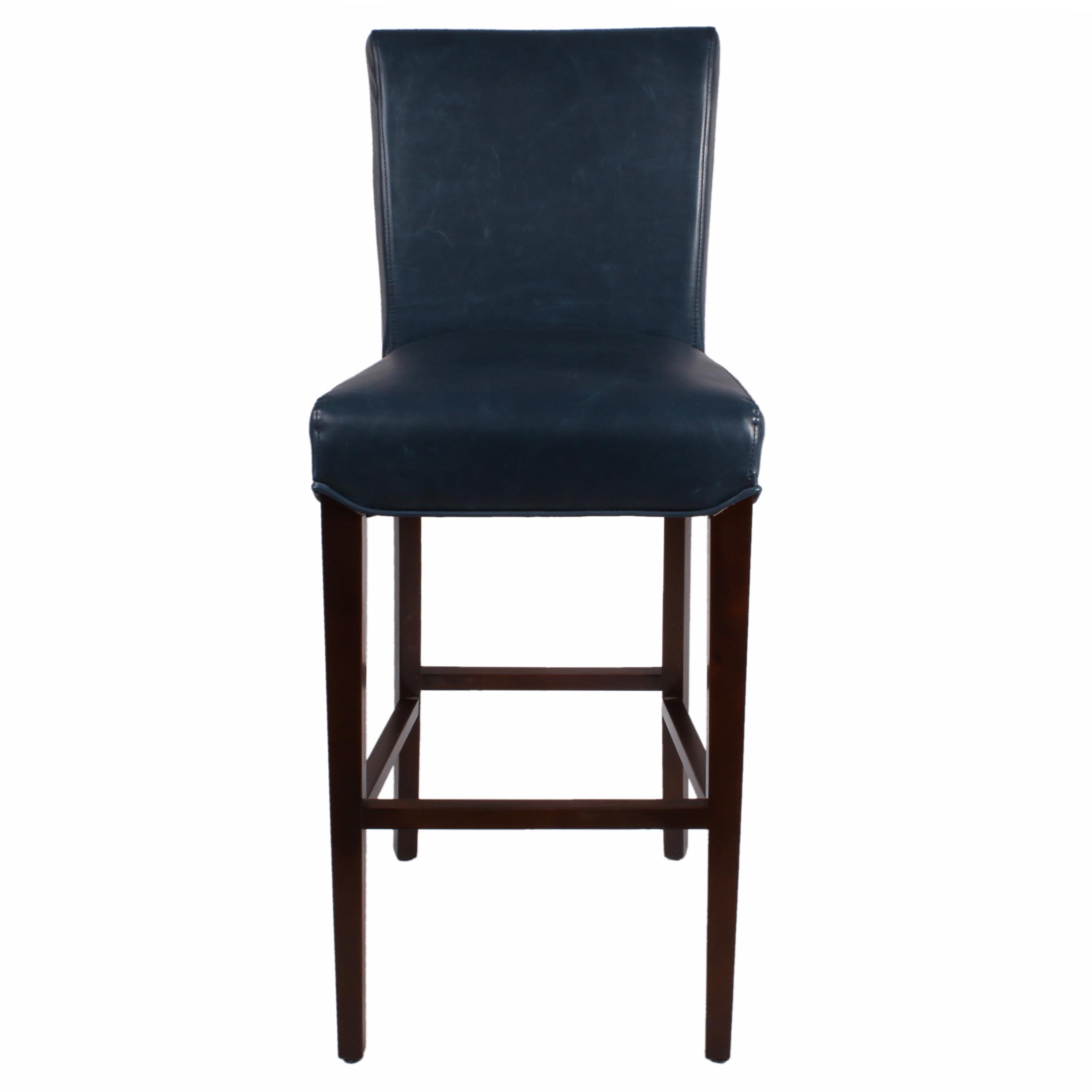Milton Bonded Leather Bar Stool With Kickplate Multiple Colors Milton Bonded Leather Bar Stool With Kickplate Multiple Colors Com