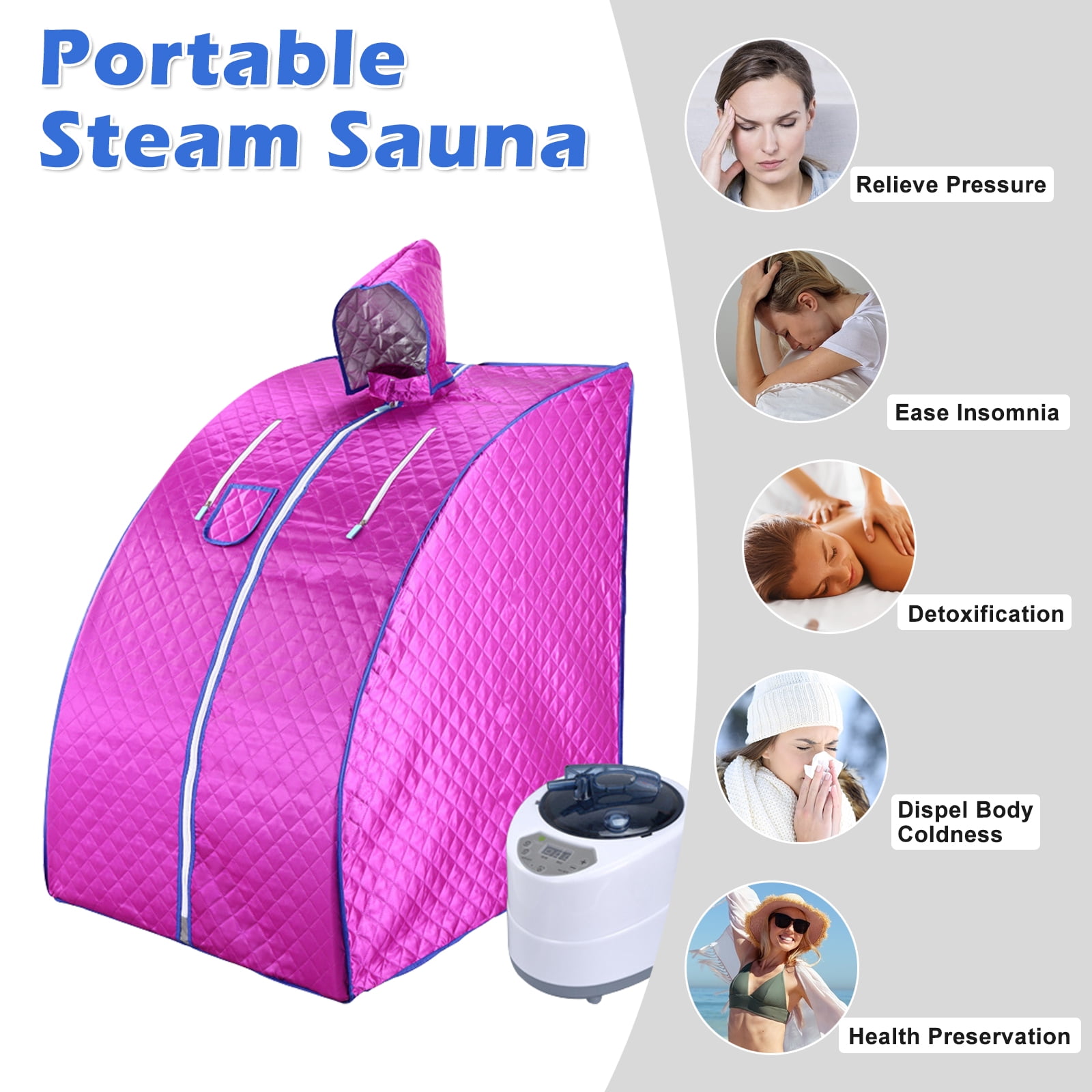 Foldable Home Spa Steam Sauna Tent Full Body Health Preservation Therapy USA 