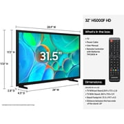 Restored Samsung 32 Class H5000F Series LED HD Smart Tizen TV 2025 UN32H5000FFXZA