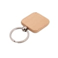 thumbnail image 5 of 60Pcs Blank Square Wooden Keychain DIY Key Tag Giftk9352, 5 of 7