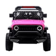 thumbnail image 2 of iRerts 12V Ride on Cars with Remote Control, Powered Ride on Toys Truck with Bluetooth, Music, MP3/USB Port, Swing Mode, Electric Cars for Kids Boys Girls 2-5 Ages, Pink, 2 of 7