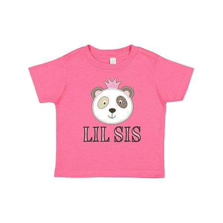 

Inktastic Little Sister Panda Lil Sis Gift Toddler Toddler Girl T-Shirt