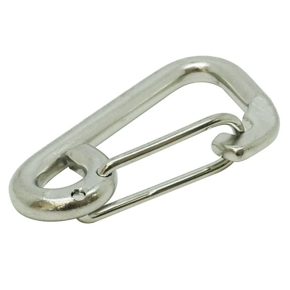 Scuba Choice Boat Marine Clip Stainless Steel Safety Spring Hook Carabiner, 3"