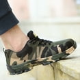 thumbnail image 2 of Qarigey 2 uds zapatos de seguridad de goma para hombre-punta de acero transpirable y duradero trabajo antideslizante y antiabrasión camuflaje Calzado camuflaje 38.1, 2 of 6
