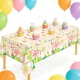 thumbnail image 2 of weibbin Easter Themed Disposable Tablecloth, Waterproof Plastic Party Decor, 2 of 7