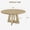 Natural wood color, variant on 7-Inch Round Farmhouse Dining Table - Wooden Top & Legs, Seats 4-6 for Home Dining Room Living Room