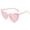 Deep Pink Frame Powder Sheet, variant on 2026 New European and American Style Heart-Shaped Women's Sunglasses, Fashionable Slimming Sunglasses for Women with Large Faces