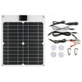 thumbnail image 1 of TFixol Portable Solar Charger Panel with 15W Power, USB & DC Outputs, Compact Design for Outdoor Use - White (Optional Black), 1 of 4
