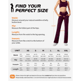 thumbnail image 7 of CAMBIVO Flare Leggings for Women, Bootcut Yoga Pants with Pockets, Tummy Control Workout Pants Non-See-Through, 7 of 7