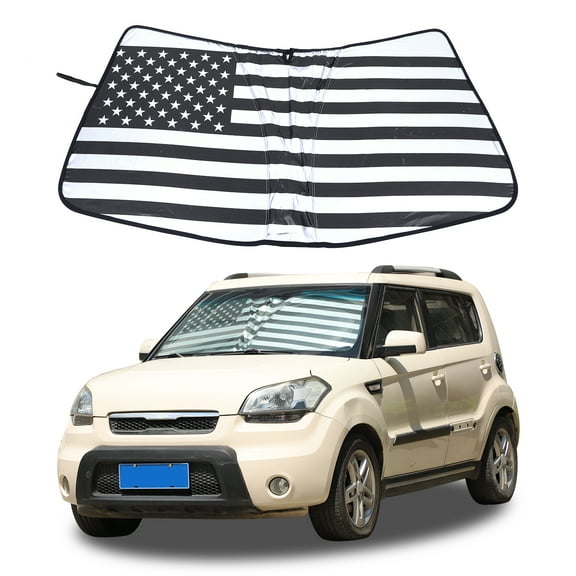Front Windshield Sunshade for Kia Soul 2009-2013 , Front Window Sun Shade, Foldable Reflective Sun Visor, Screen Shield Cover UV Blocker Protector HeatShield