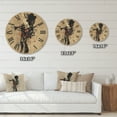 thumbnail image 4 of Designart 'Girl Playing Jazz Trumpet' Modern Wood Wall Clock, 4 of 5