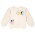 thumbnail image 3 of Bluey Toddler Girls' 2-Piece Fleece Sweatshirt and Leggings Set Cream Mint, 3 of 6