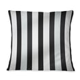 thumbnail image 3 of Designart "Harmony of Black and White Striped Lines" Striped Printed Throw Pillow, 3 of 5