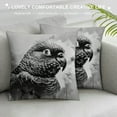 thumbnail image 3 of Orinice Bird Graphic Decorative Men Women Boy Girl Room Cushion Throw Pillow Cover for Home Couch Living Room Bed Sofa Short Plush All Year Round Pillow Case 1PC 22x22in, 3 of 5