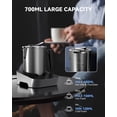 thumbnail image 5 of Jinsinto 550w electric milk frother, automatic milk frother, with stirrer new model hot and cold milk frothing, heated milk, hot chocolate silent operation, 5 of 5