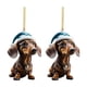 thumbnail image 2 of RKSTN christmas ornaments Border Product Christmas Dog Car Hanger Christmas Decoration Acrylic Car Hanger Home Hanger, 2 of 3