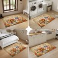 thumbnail image 5 of Entryway Rug 2'x3', Thanksgiving Kitchen Runner Rugs Non-Slip Carpet Mats, Fall Pumpkin USA Flag Sunflowers Retro Bedside Rugs Runners Washable Floor Carpet for Bathroom Laundry Room, 5 of 8