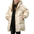 thumbnail image 6 of Ruyang Winter Coat for Girls Padded Long Puffer Jacket Kids Zip Up Hooded Warm Parka Coat Thermal Puffy Quilted Outwear, 6 of 8