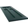 thumbnail image 6 of Ekena Millwork 12"W x 29"H True Fit PVC San Antonio Mission Style Fixed Mount Shutters, Thermal Green (Per Pair - Hardware Not Included), 6 of 7