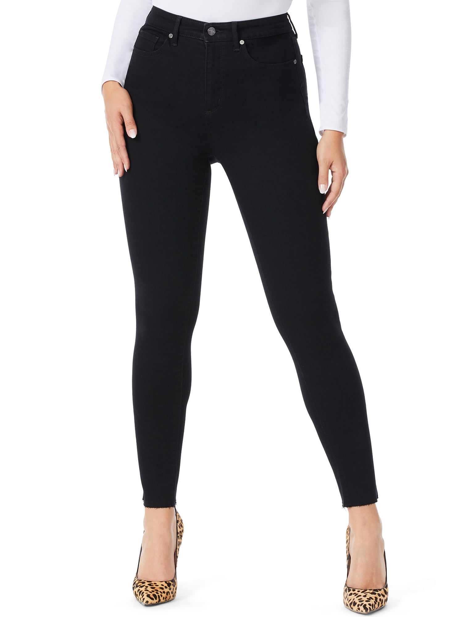 Sofia Jeans by Sofia Vergara Women's Rosa Curvy Super High-Rise Skinny Ankle Jeans