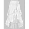 thumbnail image 2 of Womens Renaissance Pirate Skirt Gothic Steampunk Victorian Skirts White L, 2 of 4