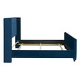 thumbnail image 4 of Elle Wingback Upholstered Queen Bed, Navy Blue, 4 of 12