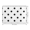 thumbnail image 2 of Area Rugs For Living Room Decor - black polka dots white Soft Anti Slip Throw Washable Rugs 5x7 For Bedroom, Indoor Carpet For Bedroom Living Room 80x58In, 2 of 7