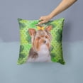 thumbnail image 2 of Carolines Treasures BB9897PW1414 Yorkshire Terrier 2 St Patricks Fabric Decorative Pillow  14Hx14W multicolor, 2 of 4