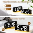 thumbnail image 3 of Sanmadrola Digital Alarm Clock for Bedroom Bedside, Loud Alarm Clock for Heavy Sleepers, Desk Clock for Living Room with Dimmer Light, Temperature, Dual Alarm, Snooze, Large Big Numbers for Seniors, 3 of 9
