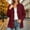 Wine, variant on IUYRTFE Women's Snap Button Fleece Jacket Stand Collar Long Sleeve Casual Winter Coat with Pockets