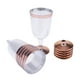 thumbnail image 5 of Copas de champán de plástico de 24 piezas, vasos de tostado de plástico de 7 , vasos desechables para cócteles para fiestas Macarena Copas de vino rojo desechables, 5 of 8