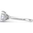 thumbnail image 3 of Sterling Silver Rhodium-Plated 9Mm Cz 6 Prong Solitaire Ringsize 6 (Width 1.8) - Jbsp, 3 of 5