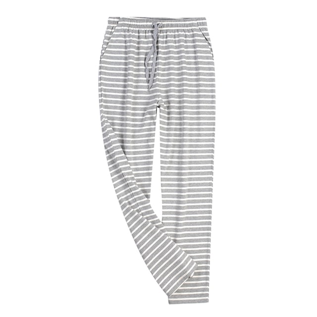 Men's Pajama Set for Home Comfort - Pure Loose Fit Spring Autumn Pants Large Size Easy Sleepwear