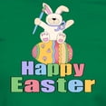 thumbnail image 3 of CafePress - Happy Easter Artist Bunny Women's Dark T Shirt - Women's Traditional Fit Dark T-Shirt, 3 of 4