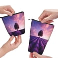 thumbnail image 3 of Lsque Lavender Field Sunset Pattern Telescopic Pencil Bag Pen Holder Stationery Case, Stand-up Retractable Transformer Bag Organizer, 3 of 6