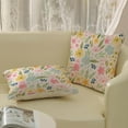 thumbnail image 4 of Spring Pillow Covers 18x18 Watercolor Floral Farmhouse Decor Throw Pillows Case for Couch Colorful Flower Seasonal Pillowcase Outdoor Decorative Cushion Case for Sofa Bed Decorations Set of 2, 4 of 6