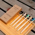thumbnail image 3 of 5Pcs/Set Natural Bamboo Toothbrushes Soft Bristles Bamboo Handle Toothbrush for Home Hotel Travel Use, 3 of 6