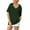 Army Green, variant on Fanxing Womens Short Sleeve Hoodies V Neck Summer Tops with Hood Loose Fit Drawstring Pullovers Yellow,M