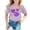 Light Purple, variant on YUEHUA Sch ool Clothes for Girls Summer Girls' Children Crew Neck Short Sleeved Heart Patterned Casual Loose Fitting Short Sleeved T Shirt Top, Size 8-9 Years