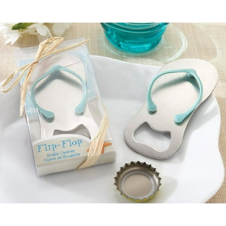 Kate Aspen Pop The Top Flip-Flop Bottle Opener - Set of 6 - Guest Gift, Party Favor or Decorations for Beach Themed Weddings, Bridal Showers, Baby Showers & More