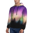 thumbnail image 3 of Sikiie Northern Lights Men's Hoodie, Essentials Hoodie, Sweatshirt, Pullover Hooded Sweatshirt for Men-X-Large, 3 of 7